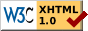 il sito rispetta gli standard XHTML 1.0